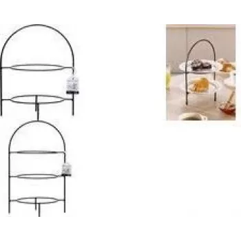 Ritzenhoff & Breker TJÄNA 3 līmeņu pasniegšanas statīvs, melns metāls, (W)230 x (D)170 x (H)370 mm
