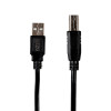 Gizzu USB 2.0 printera kabelis USB-A uz USB-B, 1,5 m, melns (GCPU2AB15)