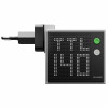 SHARGE Pixel 140 GaN lādētājs, 140W, 3x USB-C, punktmatricas displejs - pelēks