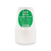 Gogreen Go Green kompostējami krūzes 250 ml, 10 gab., baltas