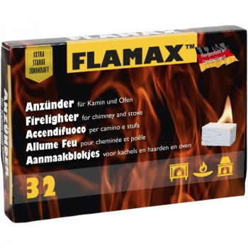 Flamax parafīna uguns kurināmās kluči, 32 gab (1318101)