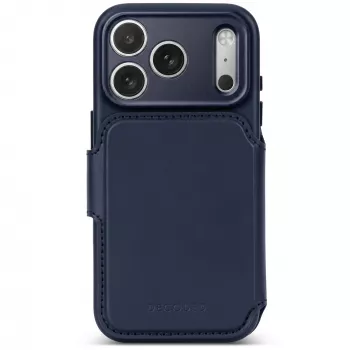 Decoded Leather Detachable Wallet ādas maciņš iPhone 18 Pro / 17 Pro, MagSafe, Midnight