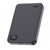 Ksix Powerbank Magslim 10000 mAh magnētiskais 15W USB-C PD 20W digitālais displejs melns
