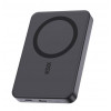 Ksix Powerbank Magslim 10000 mAh magnētiskais 15W USB-C PD 20W digitālais displejs melns
