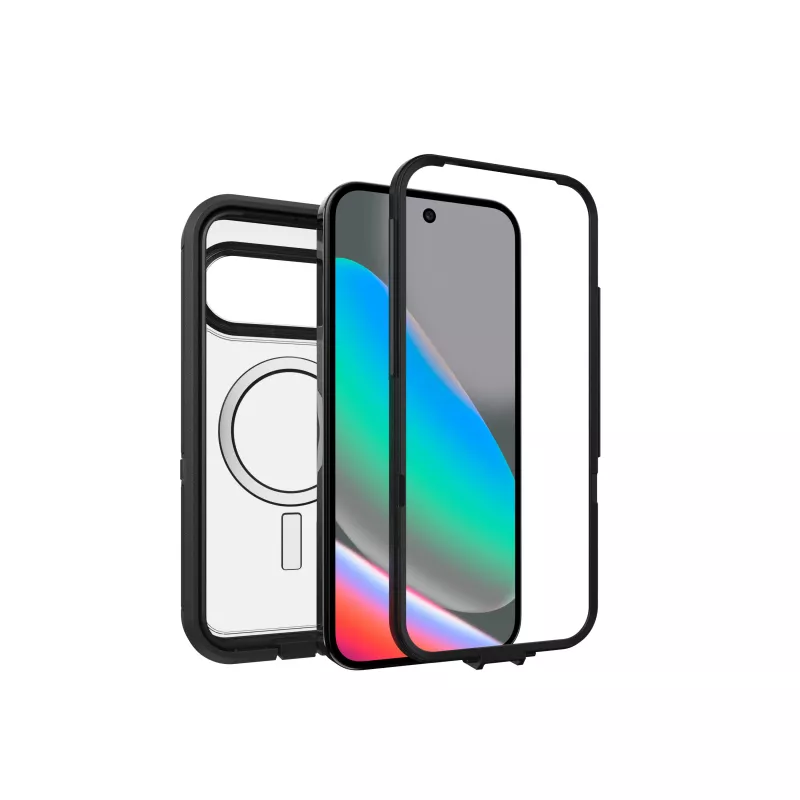 OtterBox Defender XT Clear maciņš Google Pixel 10 / 10 Pro, melns