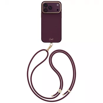 UNIQ Coehl Mirelle apvalks iPhone 18 Pro Max / 17 Pro Max ar magnētisko uzlādi bordo