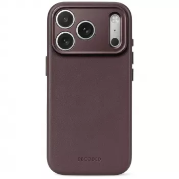 Decoded Leather Backcover - ādas apvalks iPhone 18 Pro Max / 17 Pro Max, saderīgs ar MagSafe (šokolādes brūns)