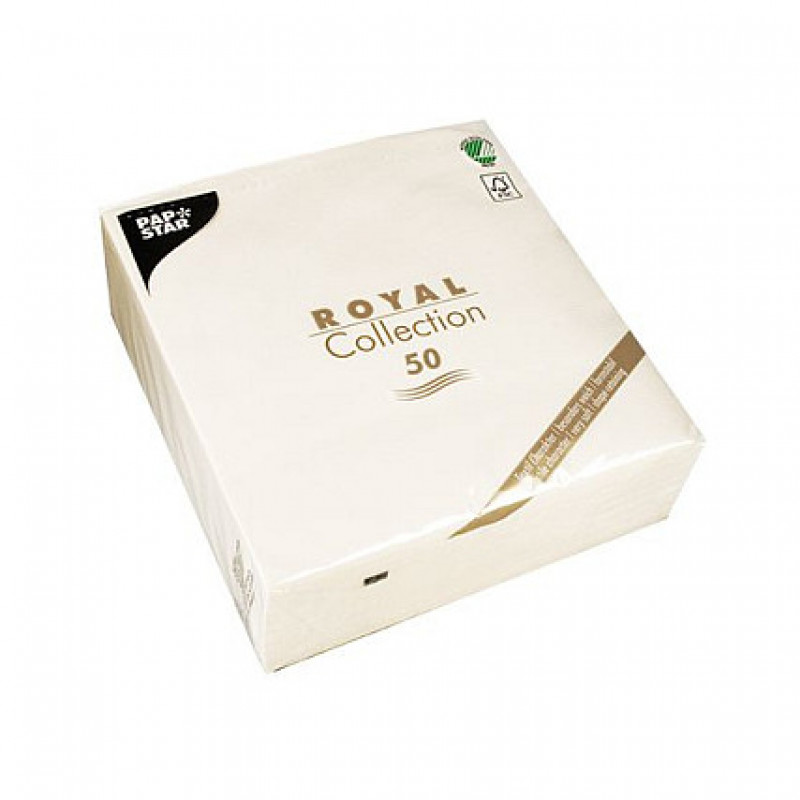 PAPSTAR salvetes 40.0 x 40.0 cm 3-kārtu baltas