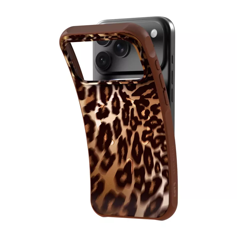 Laut Huex Wave maciņš iPhone 18 Pro Max / 17 Pro Max, MagSafe, Mocha Leopard