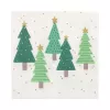 PAPSTAR “Winter Trees” Ziemassvētku salvetes 330 x 330 mm, apdrukātas, 1/4 locījums, 3 kārtas