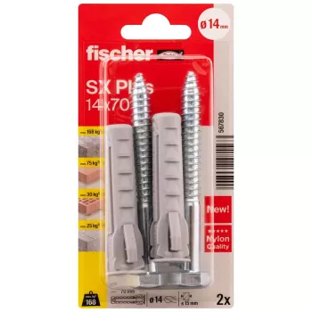 Fischer SX Plus dībeļa enkurs 70 mm 14 mm 567830 2 gab.