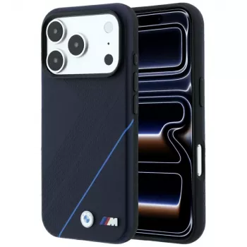 BMW M Tire Track Blue Line MagSafe vāciņš iPhone 18 Pro / 17 Pro, tumši zilā krāsā