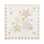 PAPSTAR salvetes Stardust baltas, zelta 3-slāņu 33.0 x 33.3 cm, 100 gab.