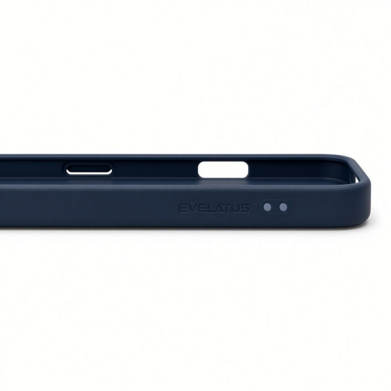 Evelatus Shield vāciņš ar MagSafe un statīvu Apple iPhone 18 Pro Max, matēts gredzens, tumši zils
