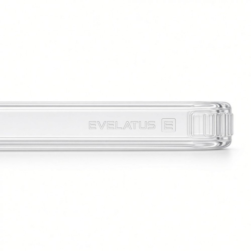Evelatus Hybrid MagSafe vāciņš ar 360 metāla statīvu Apple iPhone 18 Pro Max, PC+TPU, caurspīdīgs