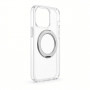 Evelatus Hybrid MagSafe vāciņš ar 360 metāla statīvu Apple iPhone 18 Pro, PC+TPU, caurspīdīgs