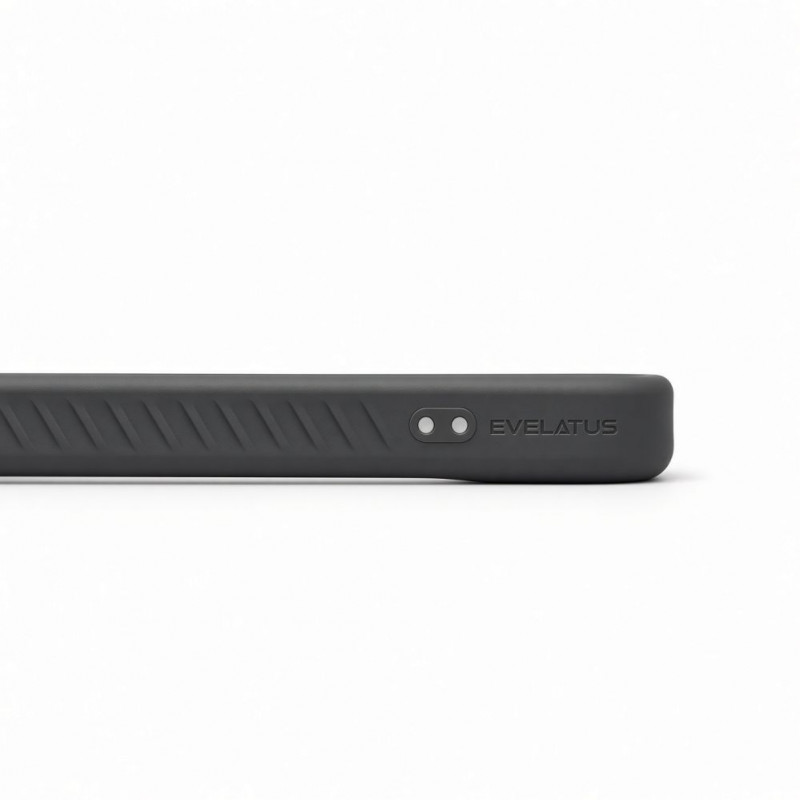 Evelatus gumijas pārklājuma MagSafe maciņš ar statīvu Apple iPhone 18 Pro Max, dūmu pelēks