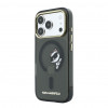 Karl Lagerfeld HC MagSafe IML Peekaboo Print & Metal Frame vāciņš Apple iPhone 18 Pro Max, melns