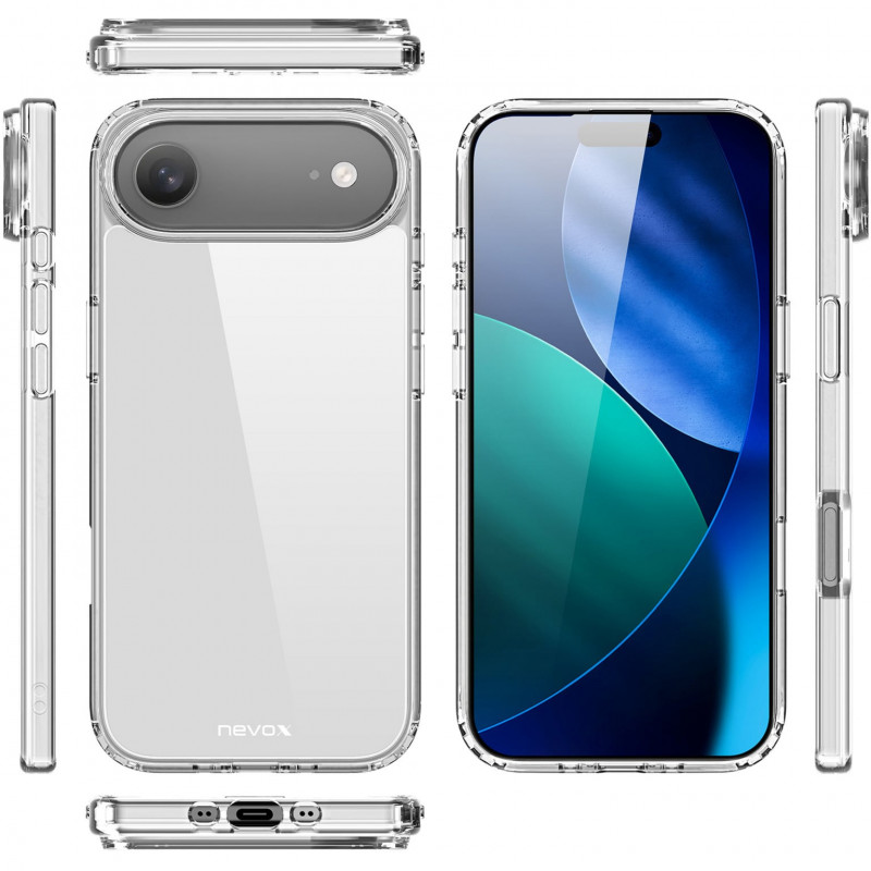 Nevox StyleShell FLEX vāciņš iPhone 17 Air, caurspīdīgs (2511)