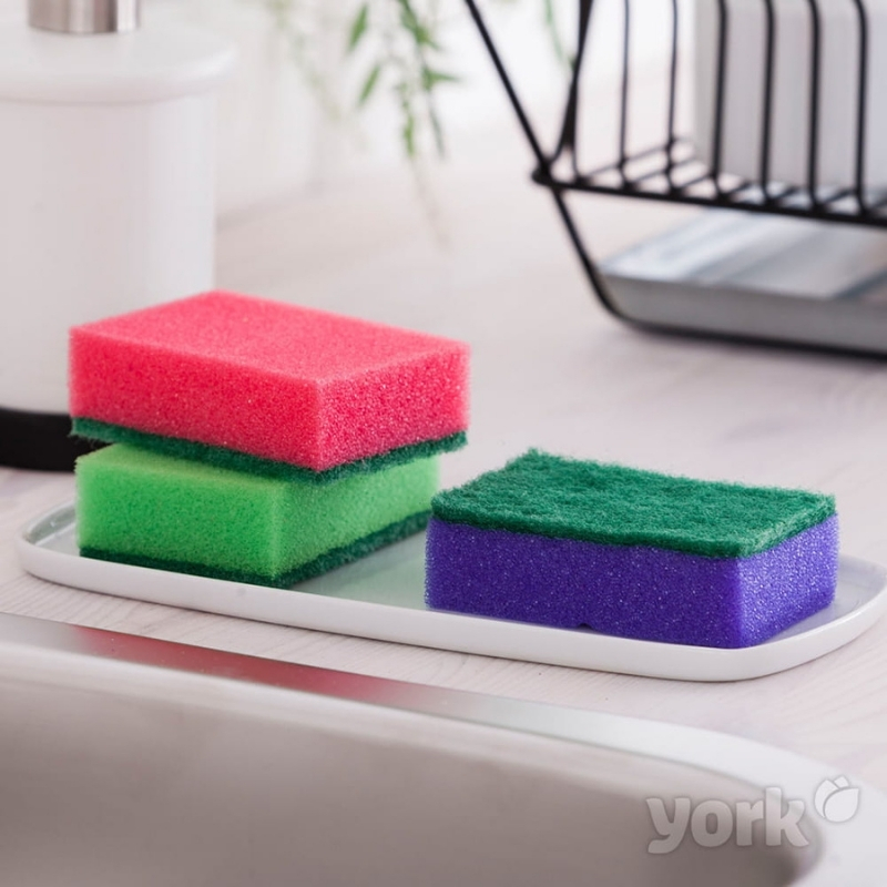YORK trauku mazgāšanas sūkļi, 25 + 5 bez maksas (30 gab.)