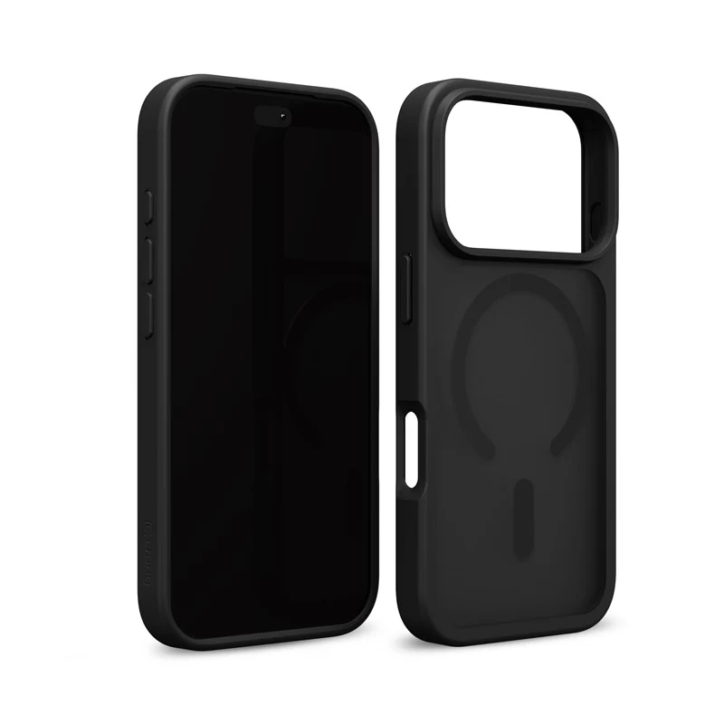 Crong Matte Magnetic MagSafe vāciņš iPhone 18 Pro / 17 Pro, melns