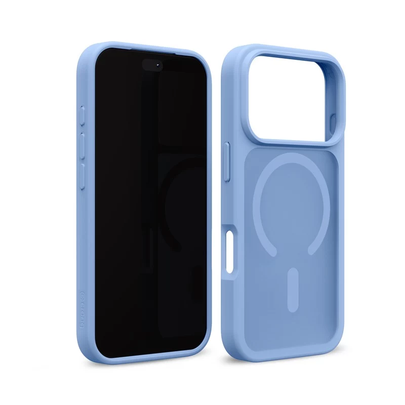 Crong Matte Magnetic MagSafe vāciņš iPhone 18 Pro / 17 Pro, zils