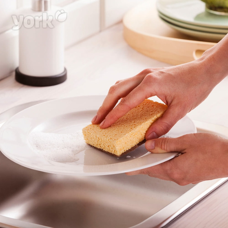 York Eco Natural celulozes sūklis trauku mazgāšanai ECO 2 gab.
