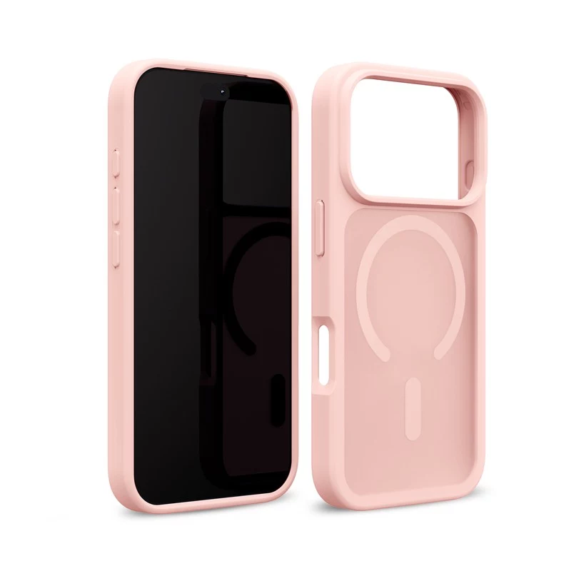 Crong Matte Magnetic MagSafe maciņš iPhone 18 Pro / 17 Pro, rozā