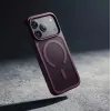 Crong Matte Magnetic MagSafe apvalks iPhone 18 Pro / 17 Pro, bordo