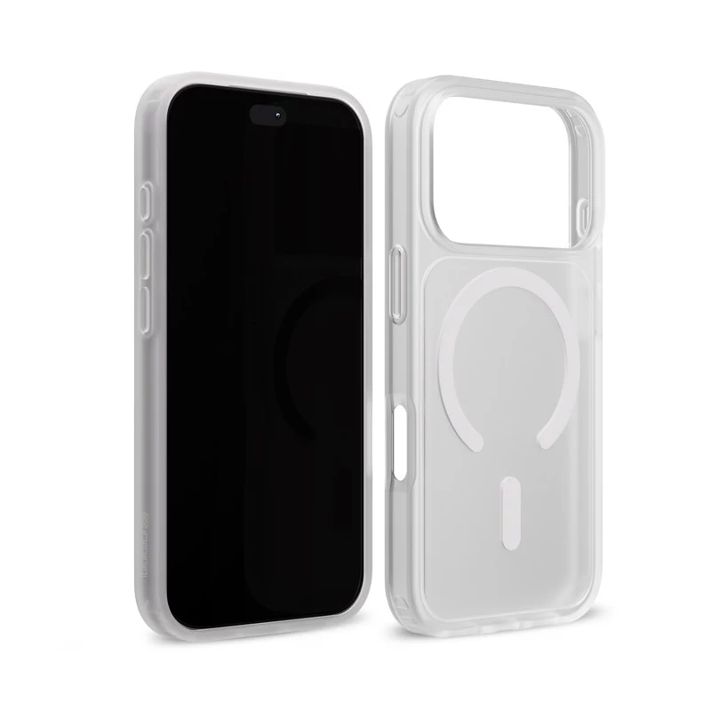 Crong Matte Magnetic MagSafe vāciņš iPhone 18 Pro / 17 Pro, balts