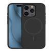 iLike Apple iPhone 16 Pro Max Soft Touch silikona maciņš ar magnētu, melns