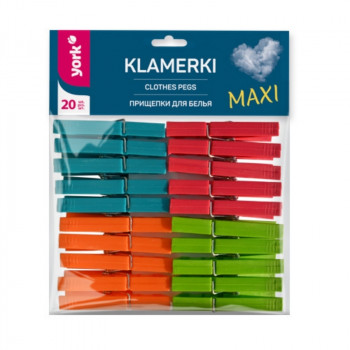 YORK MAX veļas knaģi, 20 gab.