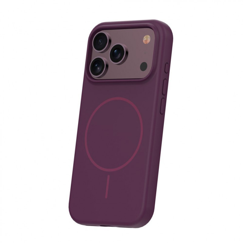 TFO Silicone Thin Mag maciņš iPhone 17 Pro Max / iPhone 18 Pro Max 6.9 inch, tumšā ķiršu krāsā