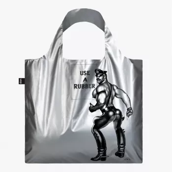 LOQI Tom of Finland – Use a Rubber – sudraba soma
