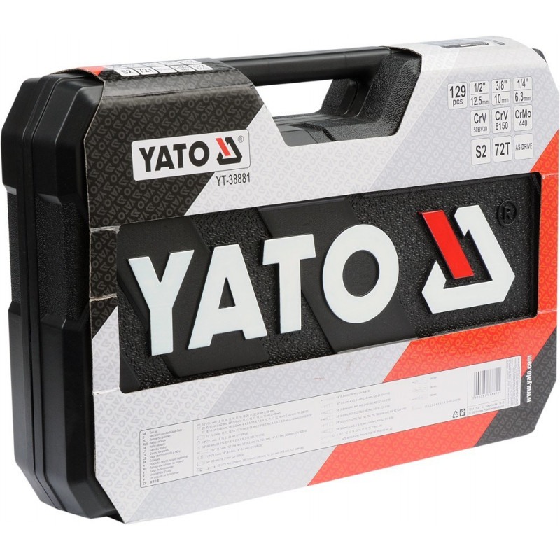 Yato YT-38881 mehāniķa instrumentu komplekts 129 instrumenti