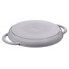 STAUB apaļa čuguna grila panna ar diviem rokturiem 40509-522-0 - grafīta 26 cm