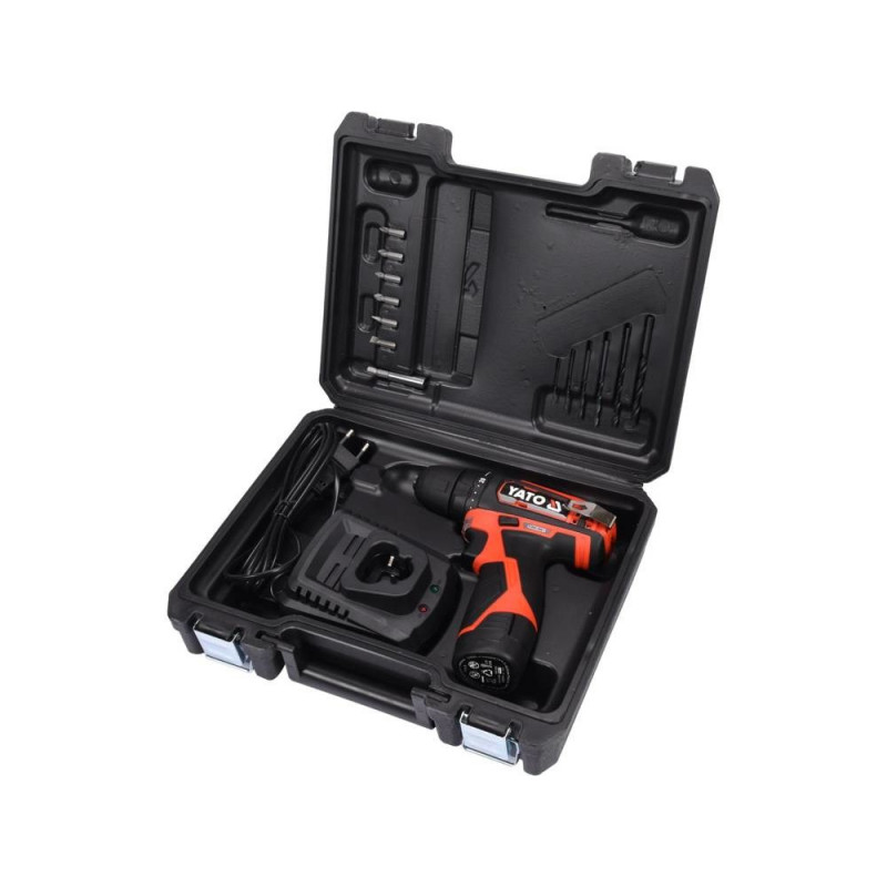 YATO YT-82901 bezvada urbjmašīna-skrūvgriezis, 12 V, 30 Nm, 1 x 2.0 Ah Li-Ion