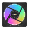 Darkflash Gauss G24 120 mm ARGB PWM korpusa ventilators, melns