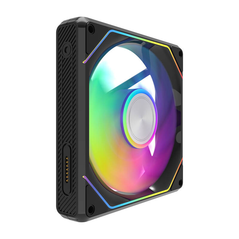 Darkflash Gauss G24 120 mm ARGB PWM korpusa ventilators, melns