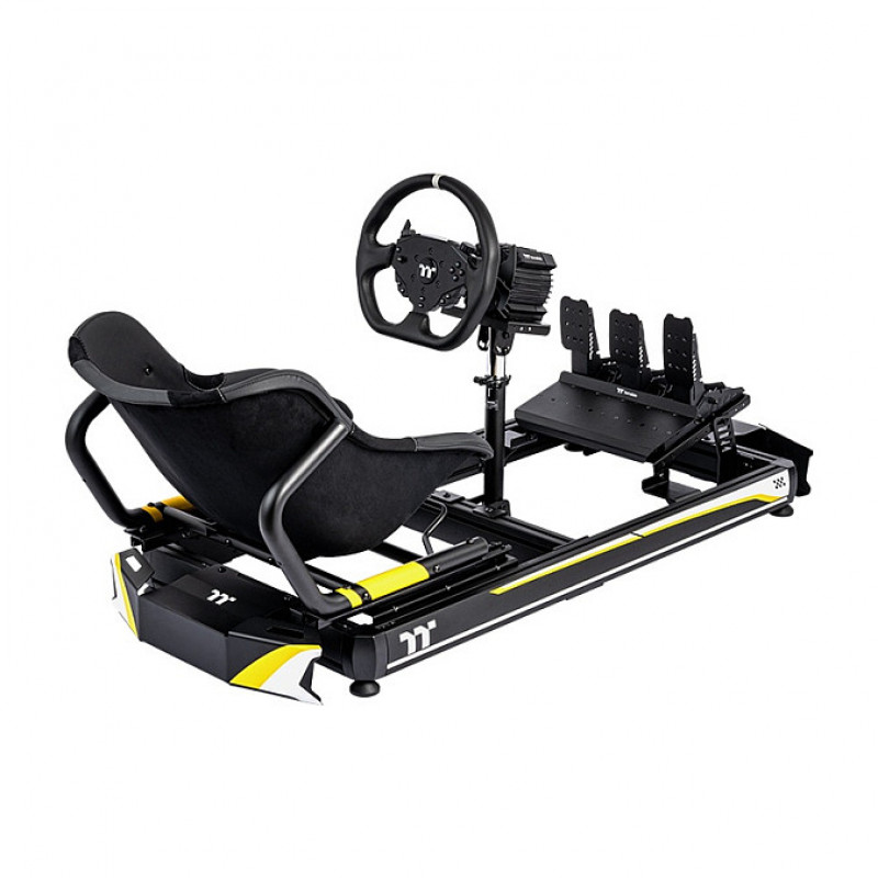 Thermaltake GK500 kartinga sacīkšu simulatora kokpits, melns
