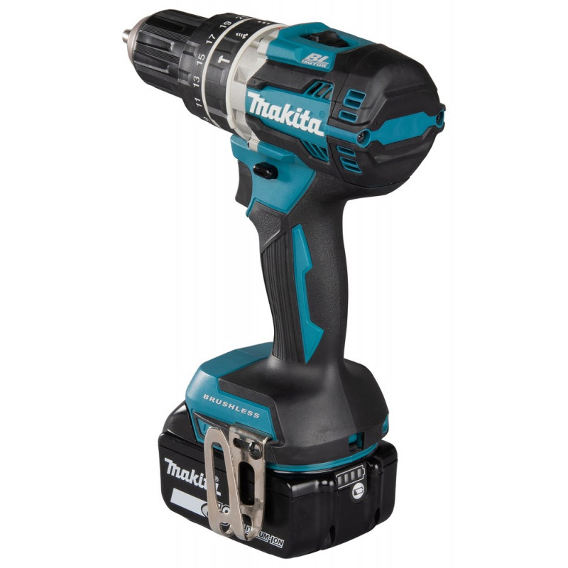 Makita DHP484RFJ bezvadu urbjmašīna-skruvmašīna, 2000 apgr./min, melna/zila
