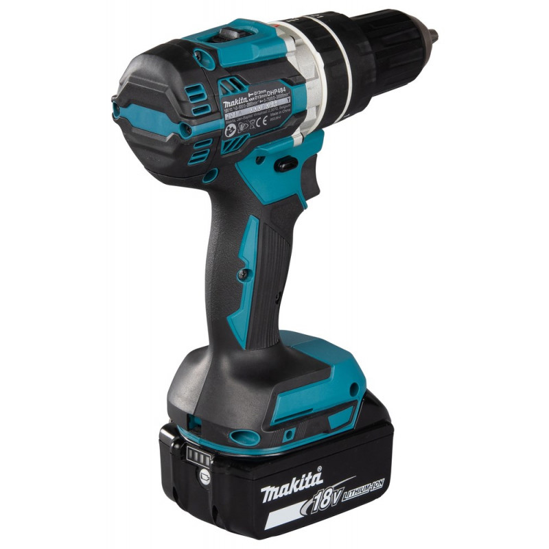 Makita DHP484RFJ bezvadu urbjmašīna-skruvmašīna, 2000 apgr./min, melna/zila