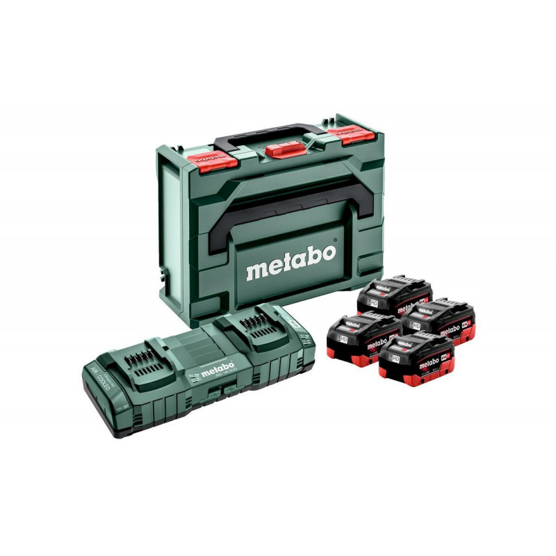 Metabo 18 V LiHD akumulators 8.0 Ah, 4 gab. + lādētājs (685135000)