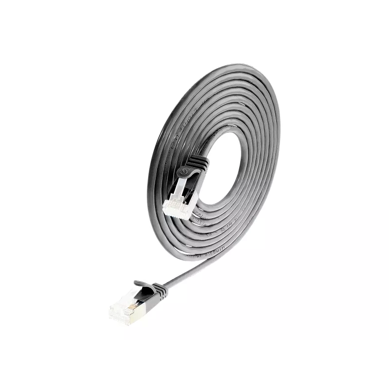 Wirewin Slim Cat6a U/FTP savienojuma kabelis RJ45, 5 m, melns