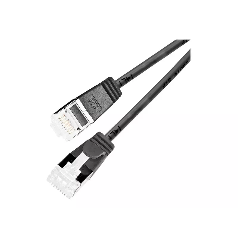 Wirewin Slim Cat6a U/FTP savienojuma kabelis RJ45, 5 m, melns