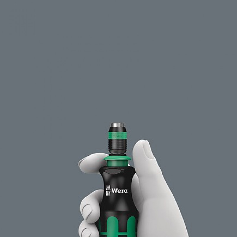 Wera skrūvgrieža rokturis ar 1/4 inch magnētisko uzgaļu turētāju + 6 uzgaļi