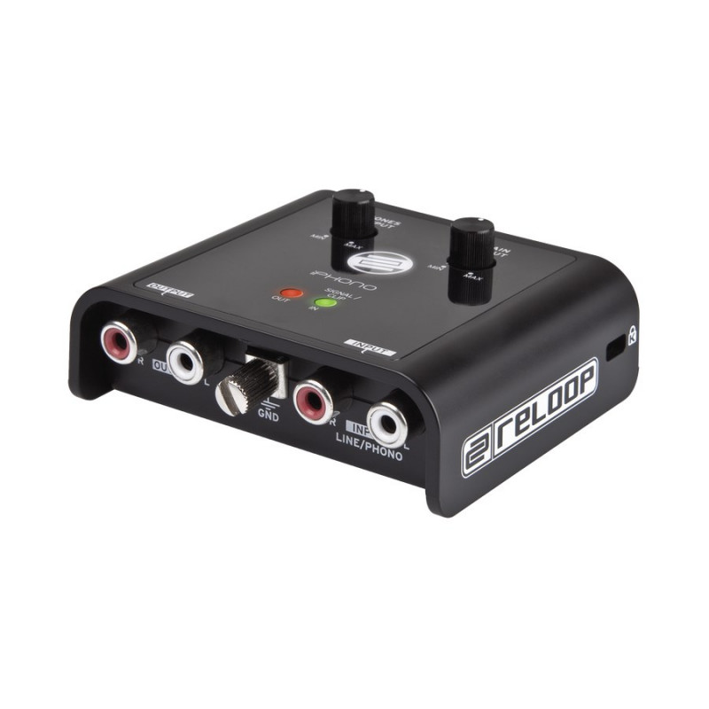 Reloop iPhono 2 audio interfeiss, 16 bitu, melns