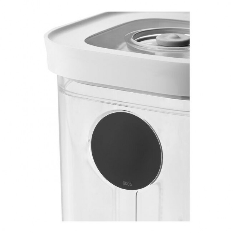 ZWILLING 1026082 Taisnstūra pārtikas uzglabāšanas trauki, 5,4 L, caurspīdīgi/balti, 5 gab