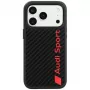 Audi R8 Carbon Fiber MagSafe vāciņš iPhone 18 Pro / 17 Pro melns