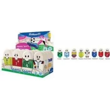 Pelikan Squeezy Sports plastmasas dzēšgumija, displeja kaste (400208878)